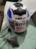 HNJ摩托车头盔男女全盔新3C国标认证四季通用越野机车A1夏季头盔 黑红脉冲（标配透明片) 均码 实拍图