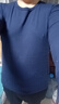 海澜之家保暖内衣男士秋衣秋裤男100%纯棉抗菌防螨秋冬季内衣圆领保暖套装 100%纯棉抗菌防螨-藏青色 2XL /180(体重150-170斤) 实拍图