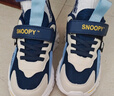 SNOOPY史努比童鞋男童运动鞋冬季短绒加棉跑步鞋保暖棉鞋3933A深蓝米35 实拍图