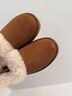 UGG秋季女士茸茸毛鞋领厚底懒人毛毛鞋 1166733CHE|栗色 38 实拍图