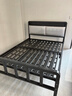 卡森琅【顺丰入户】床铁艺床主卧大床双人床铁床架1.5x2米铁架床软包床 黑床架高尾【灰软包】低价冲量 1.5*1.9/2.0m【默认发2.0长】 实拍图