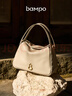 半坡饰族（bampo）牛皮小圆满菜篮子包包高级单肩斜挎时尚头层牛皮手提送礼元旦礼物 茯苓白 实拍图