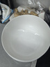 纯白陶瓷汤碗甜品碗沙拉碗新款陶瓷高档面碗家用碗直口大容量汤碗 纯白6英寸直口碗【4只装】 实拍图