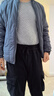 宜而爽【三层加厚 100%纯棉】三层棉男士保暖内衣套装全棉圆领秋衣秋裤 实拍图