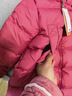 保姆鹅  【风墙】儿童羽绒服宝宝中长款护脸加厚外套保暖童装[NG2664] 石榴粉 130 实拍图