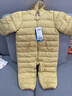迷你巴拉巴拉【迷你小蛋仔】婴儿羽绒服三防连体羽绒服男女童宝宝连体衣 蜜糖黄31214 【白鸭绒-1000+清洁度】 100 CM 2-4岁 实拍图