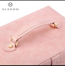 VLANDO【一键开合】高级疯马纹首饰盒送同事新娘新婚礼物生日礼物 实拍图