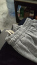 棉致显瘦窄版高腰裤子女秋冬季新款加绒宽松直筒阔腿休闲裤运动卫裤 灰色【052常规高品质23.5】 XL 120-135斤 实拍图