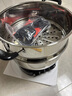 惠当家（Hui Dang Jia）电热锅电炒锅电煮锅电蒸锅加厚无涂层电锅一体多功能锅电火锅大容量大功率家用炒菜不锈钢锅 【大开关按键】28CM单笼(304不锈钢款) 实拍图