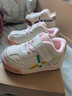 泰兰尼斯秋冬新款学步鞋童鞋女童软底机能鞋男童包头宝宝鞋网面透气面包鞋 白/粉 冬款-加绒（拍大一码） 23 内长15cm 脚长14.0cm 实拍图