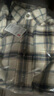 优衣库男女装法兰绒格子衬衫长袖衬衣薄外套481225 481225/30浅米色 M 实拍图