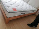 源氏木语实木床橡木卧室双人床简约布艺家用梨白软靠床1.8*2+垫 实拍图
