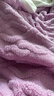 洁丽雅（Grace）3A抗菌塔芙绒毛毯加厚双面盖毯毯子午睡毯 莫奈紫 1.5*2M 实拍图