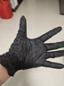 英科医疗（INTCO）一次性手套丁腈100只中码食品级厨房耐用家务黑色丁晴手套橡胶 实拍图