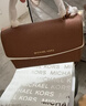 MICHAEL KORS【新年礼物】迈克高仕 MK Ava 超小号皮质翻盖迷你手提包斜挎包 牛皮棕 230 迷你 实拍图