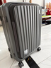 皇冠（CROWN）拉链铝框箱行李箱大容量万向轮侧开旅行箱暑期出游箱5278-25-铁灰 实拍图