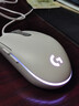 罗技（G） G102二代有线游戏鼠标RGB流光灯效中小手轻量化电竞游戏鼠标轻量化即插即办公游戏通用 G102白色(二代升级版） 实拍图