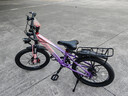 凤凰山地自行车男女变速山地车碟刹青少年儿童自行车学生单车 星际 粉紫【变速】后座+LED灯+辐条轮 20寸【适合125-160cm】 实拍图