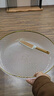 格娜斯 玻璃水果盘家用客厅茶几简约现代轻奢风零食盘摆放盘大号收纳盘 实拍图