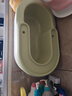 世纪宝贝（babyhood）婴儿洗屁屁神器 宝宝坐浴盆洗屁股盆儿童洗PP盆加厚PU坐垫 浅荷绿 实拍图