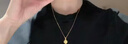 中国黄金（CHINA GOLD）黄金项链女足金四叶草吊坠结婚情人节送女友老婆妈妈生日礼物 足金吊坠+S925链+礼盒【约0.55-0.6】 实拍图