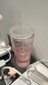 星巴克（Starbucks）桃花女神杯粉色渐变玻璃吸管杯550ml办公室冷水杯女圣诞礼物 实拍图