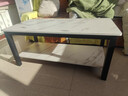 富禾茶几客厅家用茶桌钢化玻璃茶台仿岩板大理石茶几轻奢沙发边几桌子 亏本跑量【加粗钢架】白大理石纹色100cm 实拍图