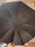 栀臻 雨伞 太阳伞黑胶防晒防紫外线 大号折叠男女士晴雨两用遮阳伞 加大号雨伞-黑色约120cm 实拍图