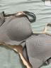 婧麒（JOYNCLEON）前开扣小贝壳哺乳内衣女薄款聚拢怀孕期产后喂奶睡觉孕妇文胸 少女肤-升级款【主图是灰色哦】 M 实拍图