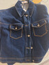 茵曼（INMAN）章若楠同款复古休闲短款牛仔外套长袖上衣 深牛仔蓝-18518171 S 实拍图