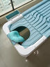 日本川奈Kawana泡澡桶全自动加热大人折叠沐浴缸家用加厚洗澡浴盆 1500W加热熏蒸款+1.46米蓝+保温盖+靠垫 实拍图