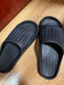 名创优品（MINISO）软云系列浴室拖鞋 黑色43-44码 实拍图