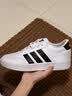 adidas COURTBEAT场下休闲篮球风板鞋男女阿迪达斯官方轻运动   乳白色/黑色   40.5 实拍图