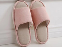 果洛菲（GUOLUOFEI）棉麻拖鞋女夏家居家用布艺亚麻室内情侣四季春秋地板 粉色 40-41 实拍图