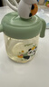 贝亲儿童牛奶杯1-3岁宝宝喝水喝奶PPSU直饮奶瓶双吸管水杯 绿色330mL 实拍图