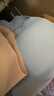 ubras【2件装】无尺码免拆V领内衣女背心美背粉底液色文胸罩无痕隐形 裸感肤+奶盐蓝 实拍图