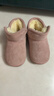 巴布豆童鞋冬季保暖儿童雪地鞋加绒加厚女童学步鞋116345039藕粉色24 实拍图