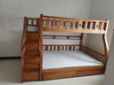 临稚胡桃木 儿童上下床实木高低床双层床上下铺床两层木床子母床 梯柜款 上铺宽1.3米下铺宽1.5米 实拍图