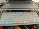 RK R87机械键盘电竞游戏专用电脑办公有线客制化87键青轴茶轴银轴全键热插拔白色 白色-冰蓝光-有线单模 K银轴(48gf线性) 实拍图