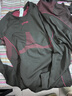 悠途（UTO）速干衣女跑步户外运动登山滑雪服保暖内衣套装 黑酒红 M 实拍图