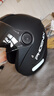 凤凰（Phoenix）新国标A类3C认证电动车摩托车头盔双镜片防雾防风保暖哑黑 男女四季通用电瓶车3/4半盔冬季安全帽 实拍图