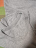 宜而爽 男女士情侣100%全棉秋衣秋裤套装圆领打底纯棉毛衫纯棉保暖内衣 男款 浅麻灰 XL 实拍图