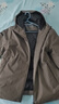 安踏（ANTA）商务羽绒服丨速暖羽绒外套男冬季连帽防泼水保暖内绗不臃肿棉服 【三防科技】灰棕色7914-3 2XL (男185) 实拍图