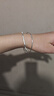 唯一（Winy）银手镯足银9999实心镯子生日新年礼物送女朋友老婆妈妈纯银饰品 实拍图