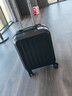 贝初众行李箱小型女可登机箱18英寸拉杆箱儿童旅行箱免托运可上飞机 高光黑【3档调节/丝滑轻音轮】 18英寸 标准登机尺寸 实拍图