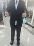 戈赛亚Gesaiya品牌小西装女2025年春秋冬季长袖职业装套装正式商务正装 黑色外套+裤子+白衬衫 3XL （130-140斤） 实拍图