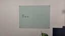 博绘【免费上门安装】定制磁性钢化玻璃白板墙贴办公会议黑板家用教学培训写字板挂式可擦留言板公告栏 普白（免费上门安装） 90*120cm 实拍图