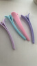 彩色一字夹洗漱化妆发夹无痕边夹碎发刘海鸭嘴夹可爱发饰TS67 彩色一字夹5个颜色随机 实拍图