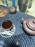 高档仿乌金石茶盘家用茶台沥水盘茶托盘茶具2025新款茶海套装干泡 中号43.5*26.5*3.5cm（蓄排两用） 实拍图