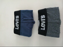 Levi's李维斯男士针织短裤休闲舒适平角裤四角裤内裤两件组合装 多色 M 实拍图
